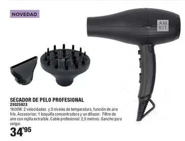 Secador De Pelo Profesional