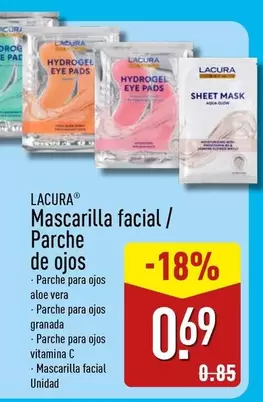 Lacura - Mascarilla Facial / Parche De Ojos