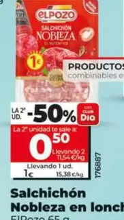 Elpozo - Salchichón Nobleza En Lonchas 