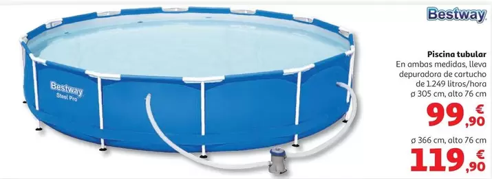 Bestway - Piscina Tubular Met. 3,05x0,76 M C/Depur. 1249