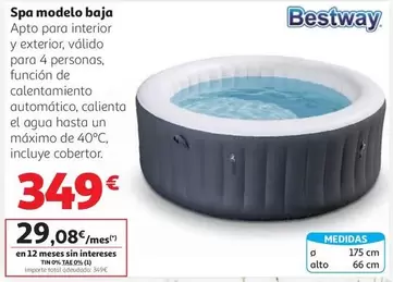 Bestway - Spa Modelo Baja