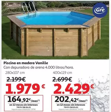 PISCINA REDONDA LILI 2 280X107CM CON DEPURADORA GRE