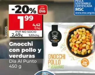 Dia Al Punto - Gnocchi Con Pollo Y Verduras