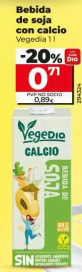 Vegedia - Bebida De Soja Con Calcio