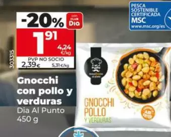 Dia Al Punto - Gnocchi Con Pollo Y Verduras