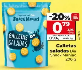 Dia Snack Maniac - Galletas Saladas
