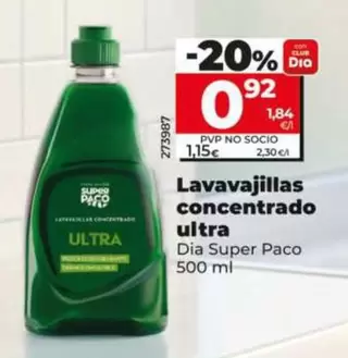 Dia Super Paco - Lavavajillas Concentrado Ultra