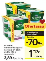 Activia - Gamma De Iogurts Naturals En Pack