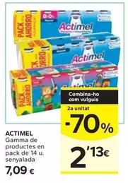 Actimel - Gamma De Productes En Pack Senyalada