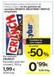 Crunch - Xocolata Amb Llet Cruxent