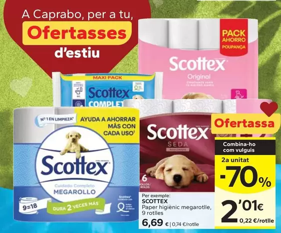 Scottex - Paper Higiénico Megarotlle