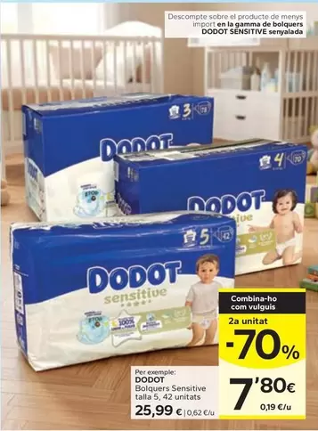 Dodot -  Bolquers Sensitive Talla 5