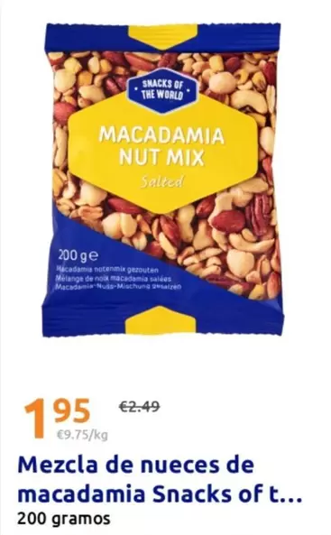 Snacks Of The World - Mezcla De Nueces De Macadamia