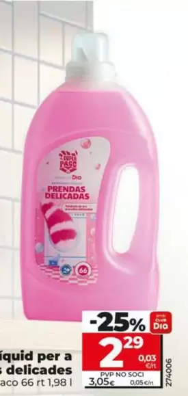 Dia Super Paco - Detergente Líquido Para Prendas Delicadas