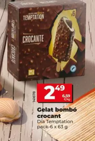 Dia Temptation - Helado Bombon Crocante