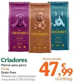 Criadores - Pienso Para Perro