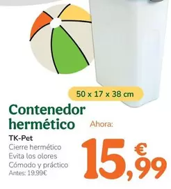 Tk-Pet - Contenedor Hermetico