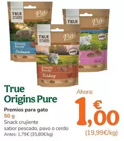 True Origins Pure - Premisos Para Gato