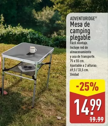 Adventuridge - Mesa De Camping Plegable