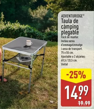 Adventuridge - Taula De Càmping Plegable 