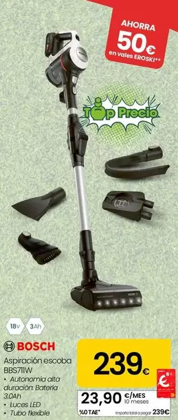 Bosch - Aspiracion Escoba BBS711W 
