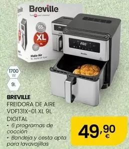 Breville - Freidora De Aire VDF131X-01 Xl 9L Digital