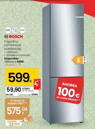 Bosch - Frigorifico Combinado KGN8VLD8