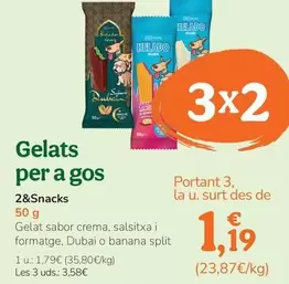 2&Snacks - Helado Para Perro
