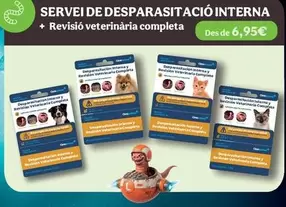 Servicio Desparasitación Interna + Revisión Veterinaria Completa