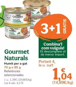 Gourmet Naturals - Humedo Para Gato