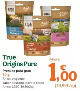 True Origins Pure - Premisos Para Gato