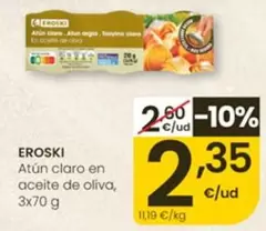 eroski - Atun Claro En Aceite De Oliva