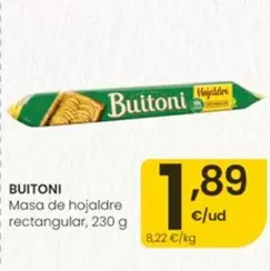Buitoni - Masa De Hojaldre Rectangular