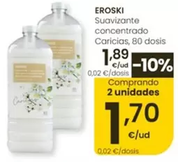 Eroski - Suavizante Concentrado Caricias
