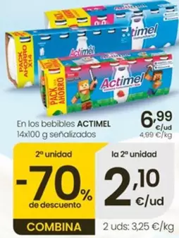 Actimel -  En Los Bebibles Señalizados 