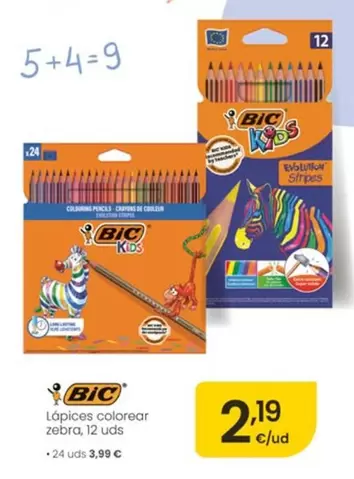 BIC - Lápices Colorear Zebra