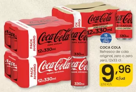 Coca-Cola - Refresco De Cola Original, Zero O Zero Zero