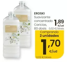 Eroski - Suavizante Concentrado Caricias
