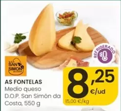 As Fontelas - Medio Queso D.O.P. San Simon Da Costa