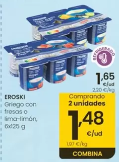 Eroski - Griego Con Fresas O Lima-Limón