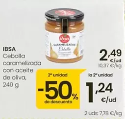 Ibsa - Cebolla Caramelizada Con Aceite De Oliva