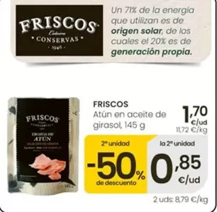 Friscos - Atun En Aceite De Girasol
