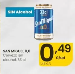 San Miguel - 0,0 Cerveza Sin Alcohol