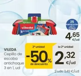 Vileda - Cepillo De Escoba Antichoque