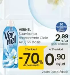 Vernel - Suavizante Concentrado Cielo Azul
