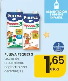 Puleva - Peques 3 Leche De Crecimiento Original O Con Cereales