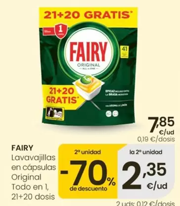 Fairy - Lavavajillas En Capsulas Original Todo En 1
