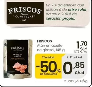 Friscos - Atun En Aceite De Girasol