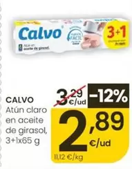 Calvo - Atun Claro En Aceite De Girasol