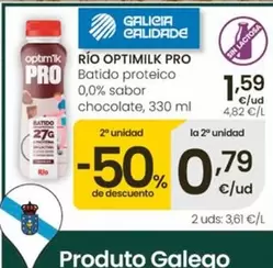 Rio Oprimilk Pro - Batido Proteico 0,0% Sabor Chocolate
